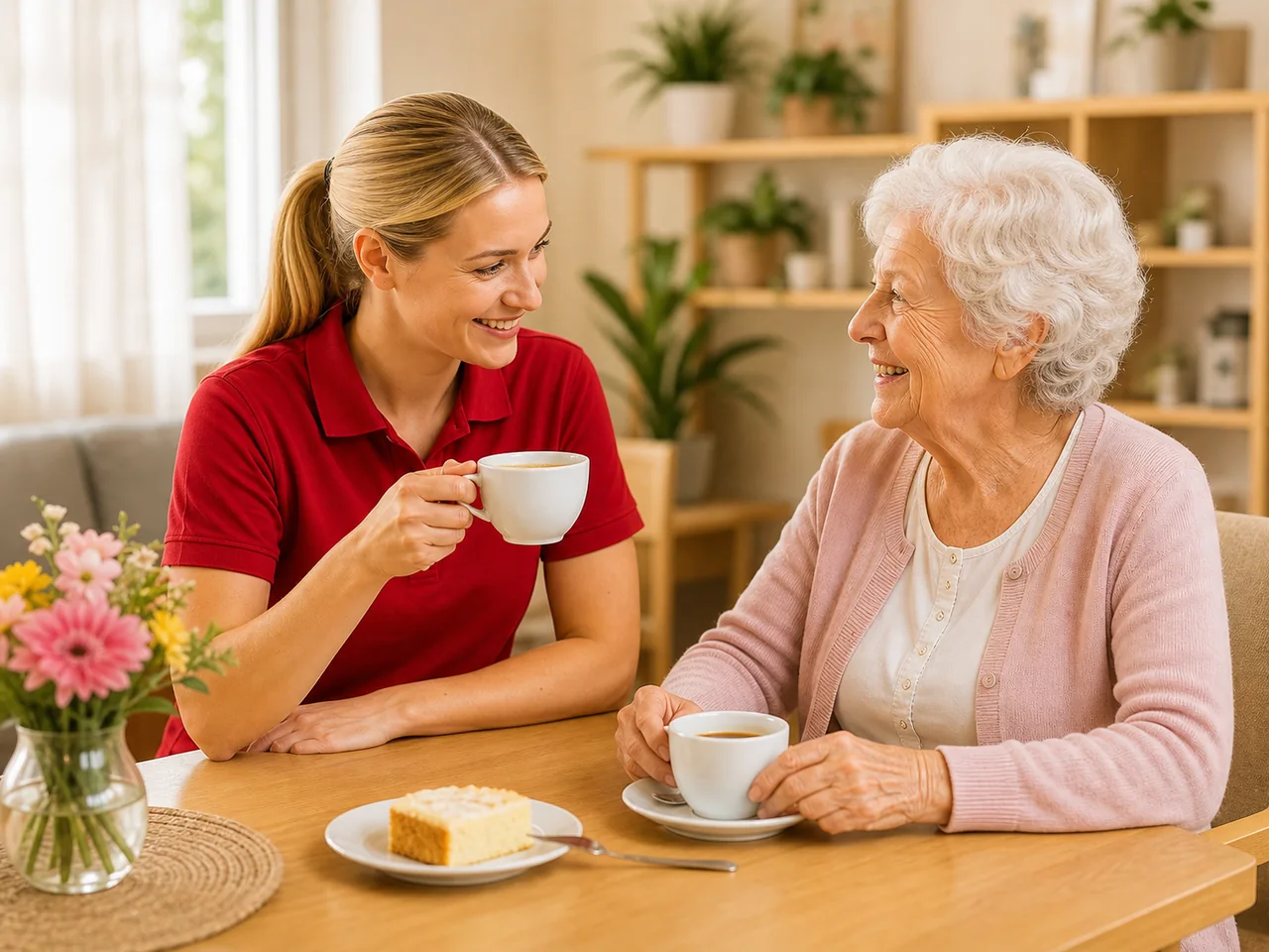 Kaffee trinken und gemütliches Beisammensein