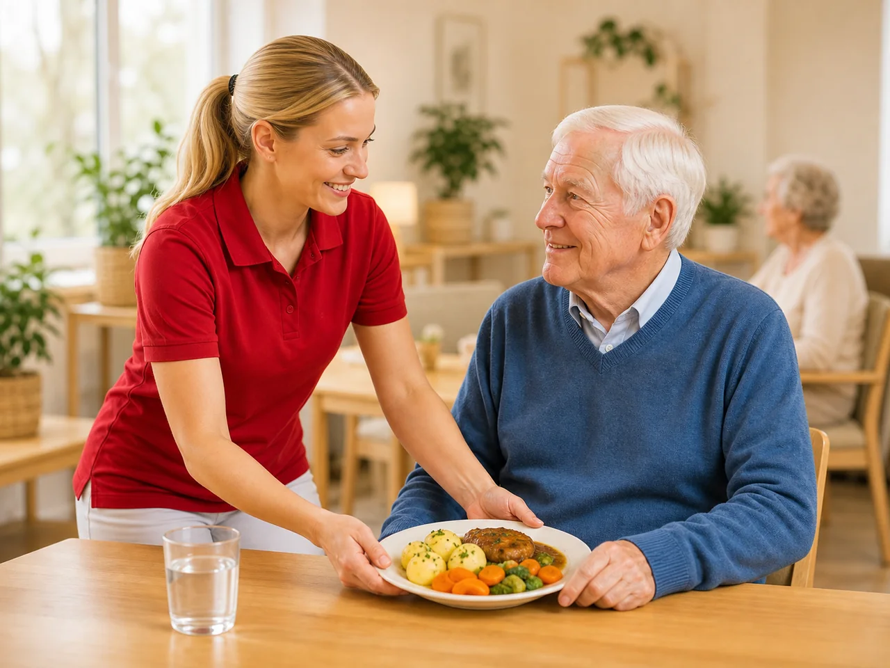 Mittagessen aus eigener Küche in der Tagespflege